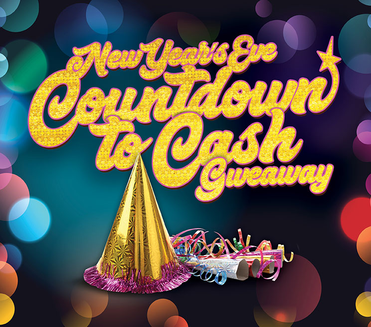 NEW YEAR'S EVE COUNTDOWN TO CASH GIVEAWAY